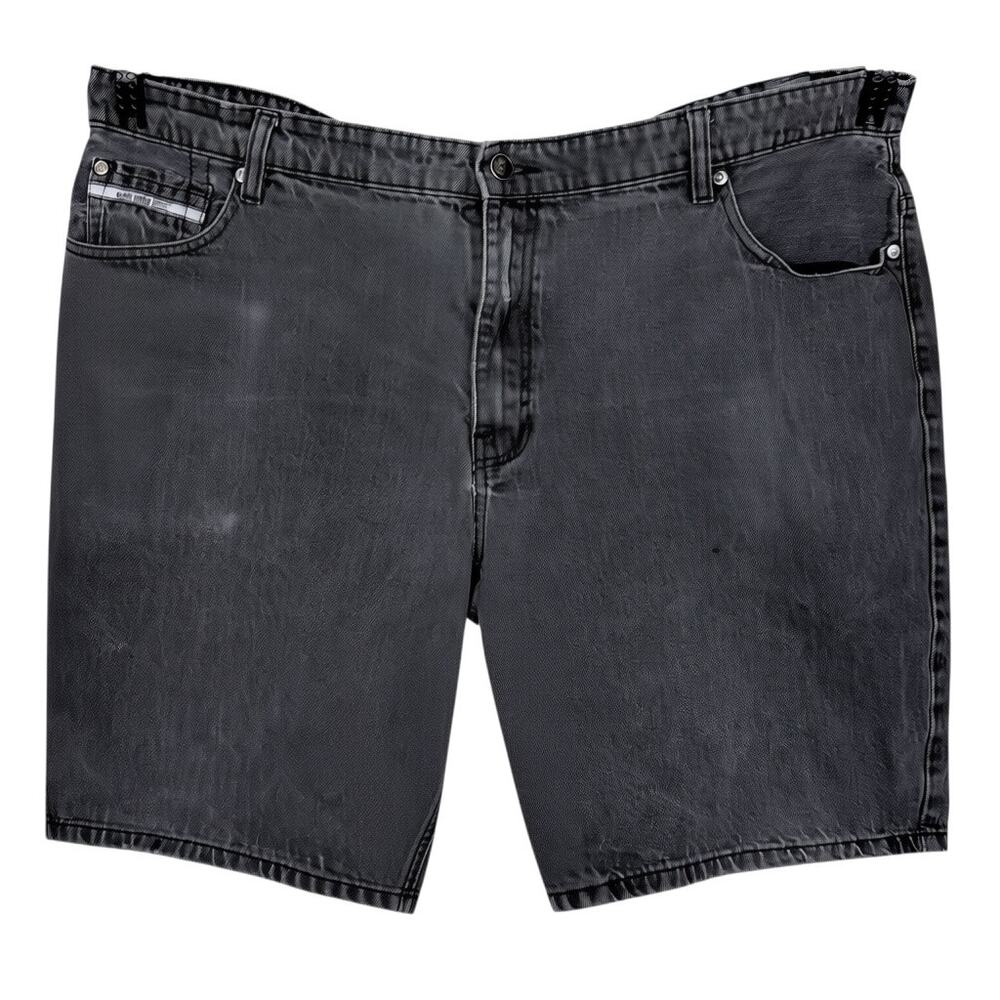 Vintage Y2K Ecko Unlimited Men's 46 Black Denim Jean Shorts Baggy Hip Hop